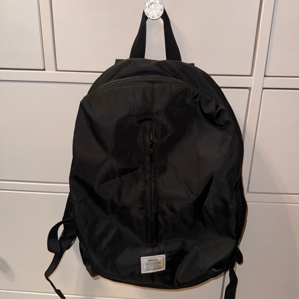 Miniso Black Backpack